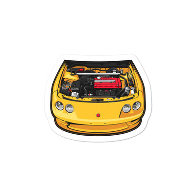 Phoenix Yellow Integra Type R Enginebay Sticker
