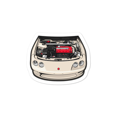 Championship White Integra Type R Enginebay Sticker